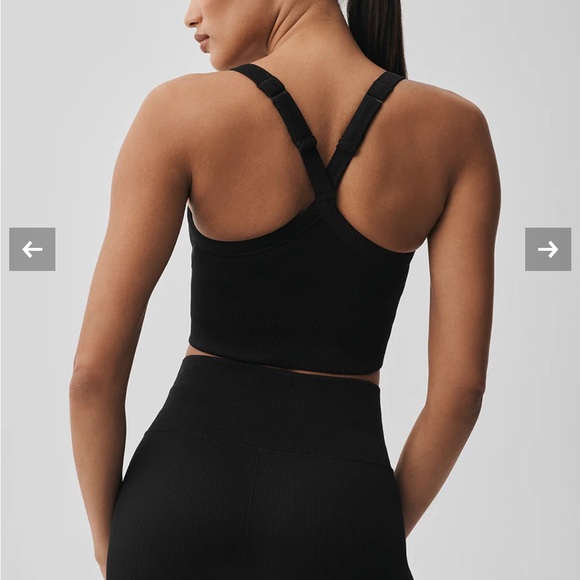 Alo Seamless Ribbed Favorite Bra Tank XS - Picture 2 of 10